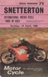 Programme cover of Snetterton Circuit, 18/04/1965