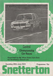 Programme cover of Snetterton Circuit, 30/07/1972