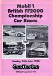 Programme cover of Snetterton Circuit, 26/06/1988