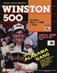 Programme cover of Talladega Superspeedway, 01/05/1988
