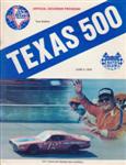 Programme cover of Texas World Speedway, 04/06/1978