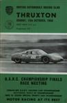 Programme cover of Thruxton Race Circuit, 13/10/1968