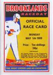 Programme cover of Thruxton Race Circuit, 05/05/1980