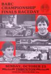 Programme cover of Thruxton Race Circuit, 23/10/1983