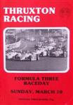 Programme cover of Thruxton Race Circuit, 10/03/1985
