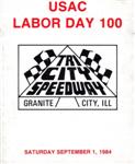 Programme cover of Tri-City Speedway, 01/09/1984