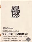 Programme cover of Watkins Glen International, 16/07/1978