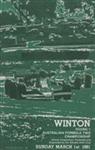 Programme cover of Winton Motor Raceway, 01/03/1981