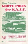 Programme cover of Zandvoort, 18/07/1965