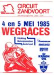 Programme cover of Zandvoort, 05/05/1985