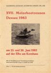 Programme cover of Dessau, 26/06/1983