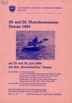 Programme cover of Dessau, 24/06/1984