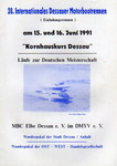 Programme cover of Dessau, 16/06/1991