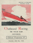 Programme cover of Hendon, 10/05/1930