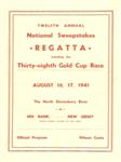 Programme cover of Red Bank, 17/08/1941