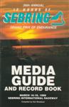 Cover of 12 Hours of Sebring Media Guide, 1988