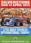 Programme cover of Silverstone Circuit, 13/04/1975