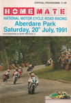 Programme cover of Aberdare Park, 20/07/1991