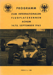 Programme cover of Achum, 15/09/1963