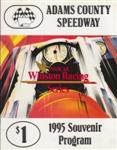 Programme cover of Adams County Speedway, 02/09/1995