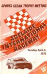 Programme cover of Adelaide International Raceway, 04/04/1976