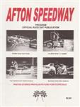 Programme cover of Afton Speedway, 13/10/2000