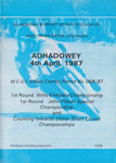 Programme cover of Aghadowey Race Circuit, 04/04/1987