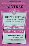 Programme cover of Aintree Circuit, 07/08/1961