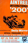 Programme cover of Aintree Circuit, 27/04/1963