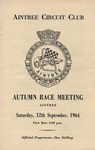Programme cover of Aintree Circuit, 12/09/1964
