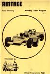 Programme cover of Aintree Circuit, 28/08/1972