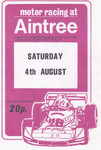 Programme cover of Aintree Circuit, 04/08/1979