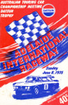 Programme cover of Adelaide International Raceway, 08/06/1975