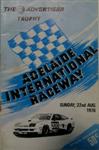 Programme cover of Adelaide International Raceway, 22/08/1976