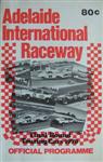 Programme cover of Adelaide International Raceway, 08/08/1978