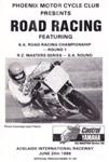 Programme cover of Adelaide International Raceway, 29/06/1986