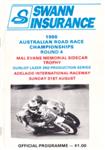 Programme cover of Adelaide International Raceway, 31/08/1986