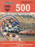 Programme cover of Talladega Superspeedway, 11/04/1970