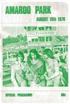 Programme cover of Amaroo Park Raceway, 15/08/1976