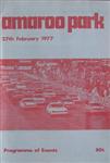 Programme cover of Amaroo Park Raceway, 27/02/1977
