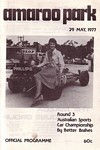 Programme cover of Amaroo Park Raceway, 29/05/1977