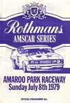 Programme cover of Amaroo Park Raceway, 08/07/1979