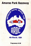 Programme cover of Amaroo Park Raceway, 04/03/1984
