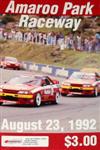 Programme cover of Amaroo Park Raceway, 23/08/1992