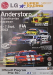 Programme cover of Anderstorp Raceway, 07/09/2003