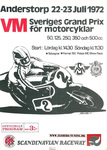 Programme cover of Anderstorp Raceway, 23/07/1972
