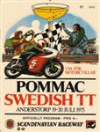 Programme cover of Anderstorp Raceway, 20/07/1975