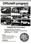Programme cover of Anderstorp Raceway, 24/08/1980
