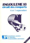 Programme cover of Angoulême, 07/09/1980