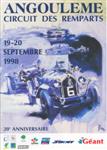 Programme cover of Angoulême, 20/09/1998